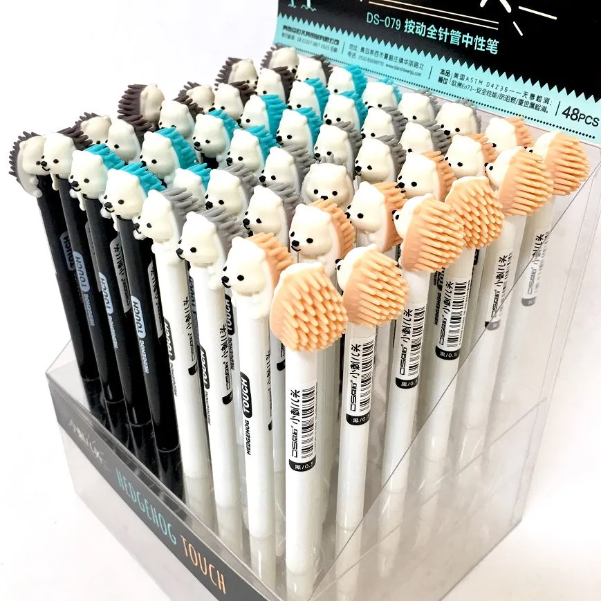 22219 HEDGEHOG GEL PEN-48