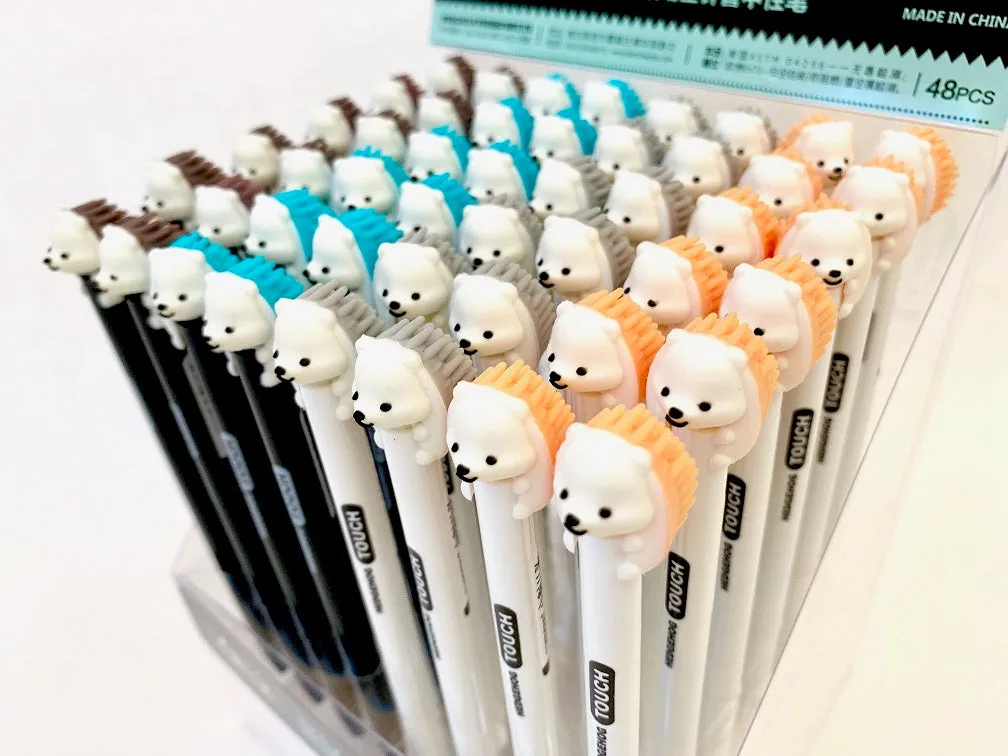 22219 HEDGEHOG GEL PEN-48