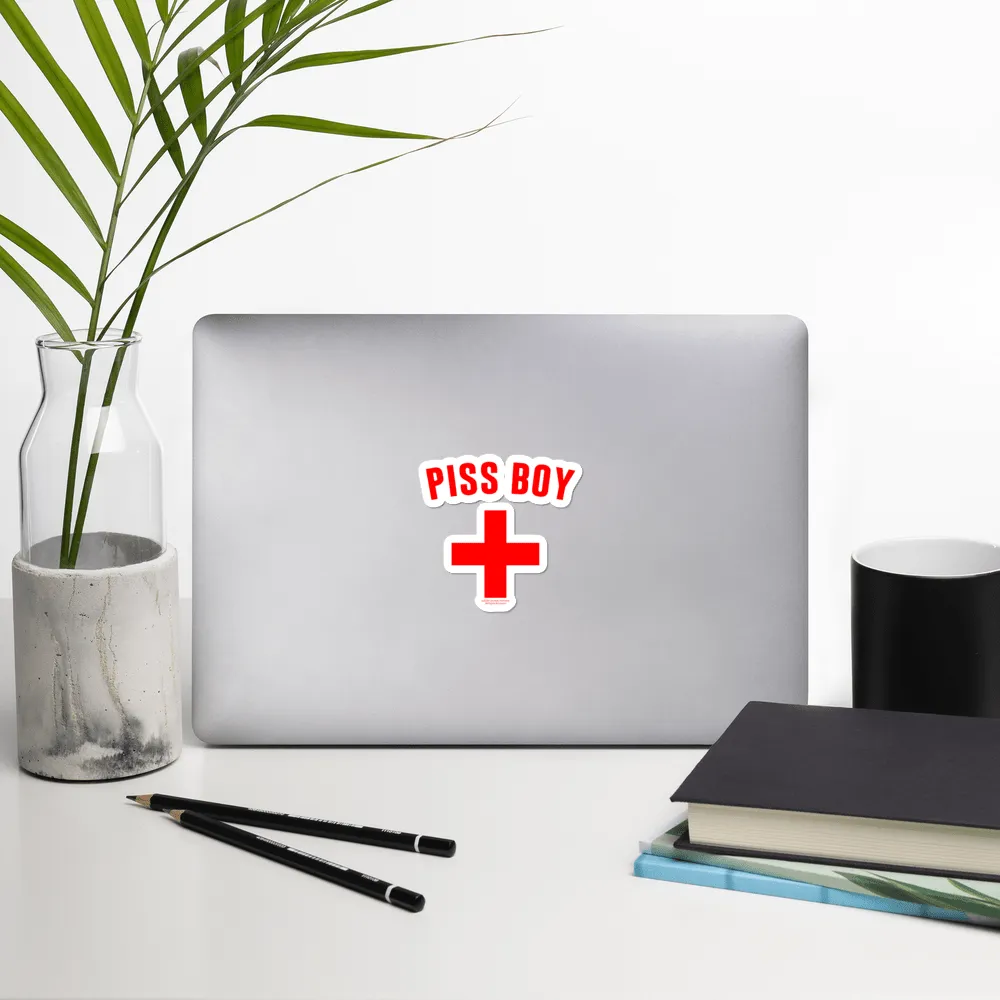 As Seen On Comedy Central Piss Boy Die Cut Sticker