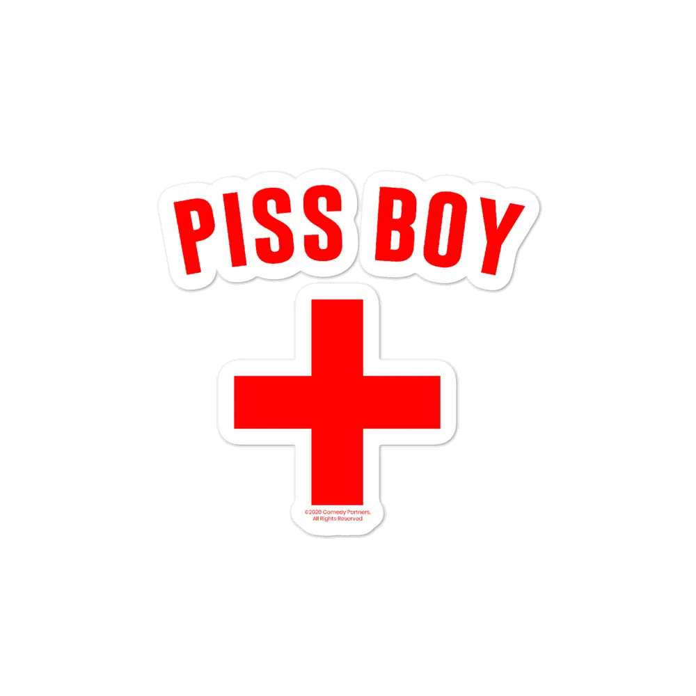 As Seen On Comedy Central Piss Boy Die Cut Sticker