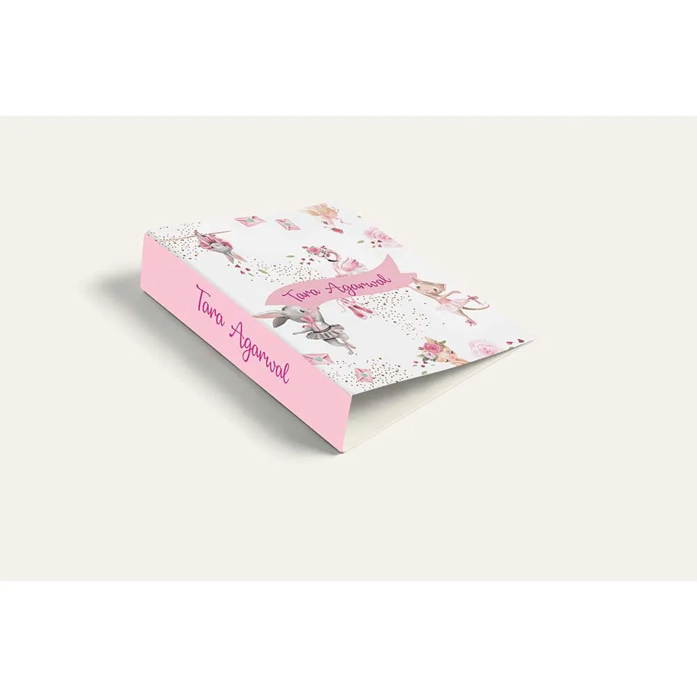 Bunny Ballerina- A4 Vertical Clip Binder File