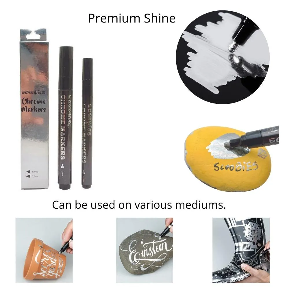 Chrome Pens Set (Set Of 2)
