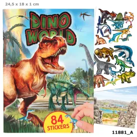 Dino World Sticker Book with puffy stickers