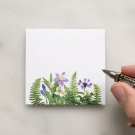 Ferns and Green Flowers Sticky Notes