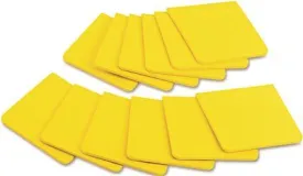 Full Adhesive Notes 3 Inch  X 3 Inch  Electric Yellow 12 Per Pack