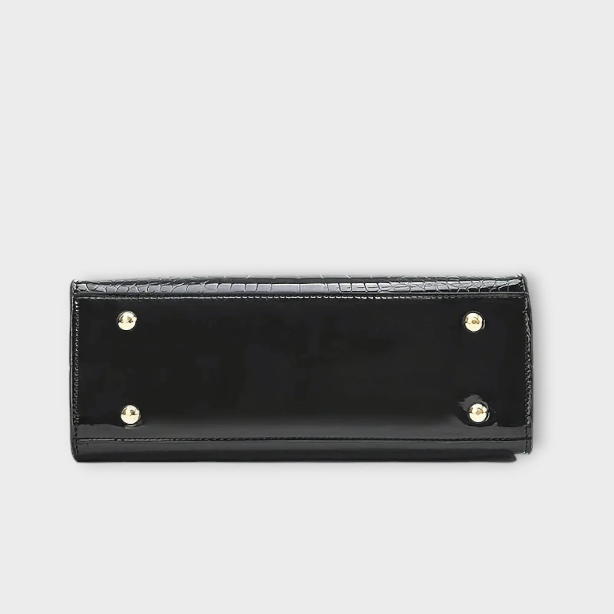 Mave | Glossy Croc Handbag
