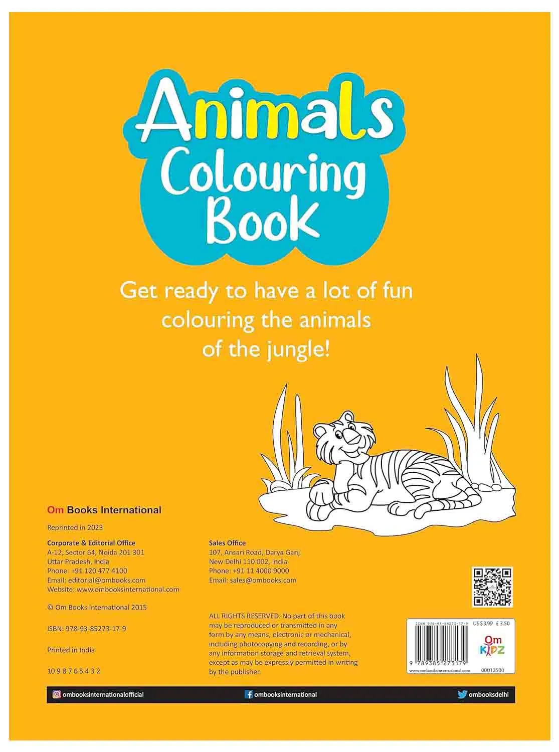 Om Books International Animals Colouring book - Copy Colouring books