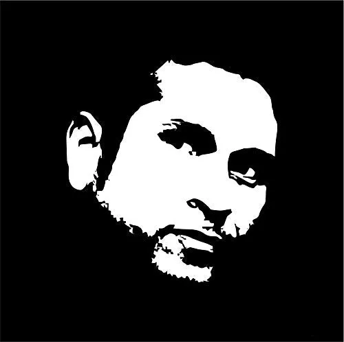 Sachin Tendulkar Sticker for Bike and Car Rear Window Glass Vinyl Decal White