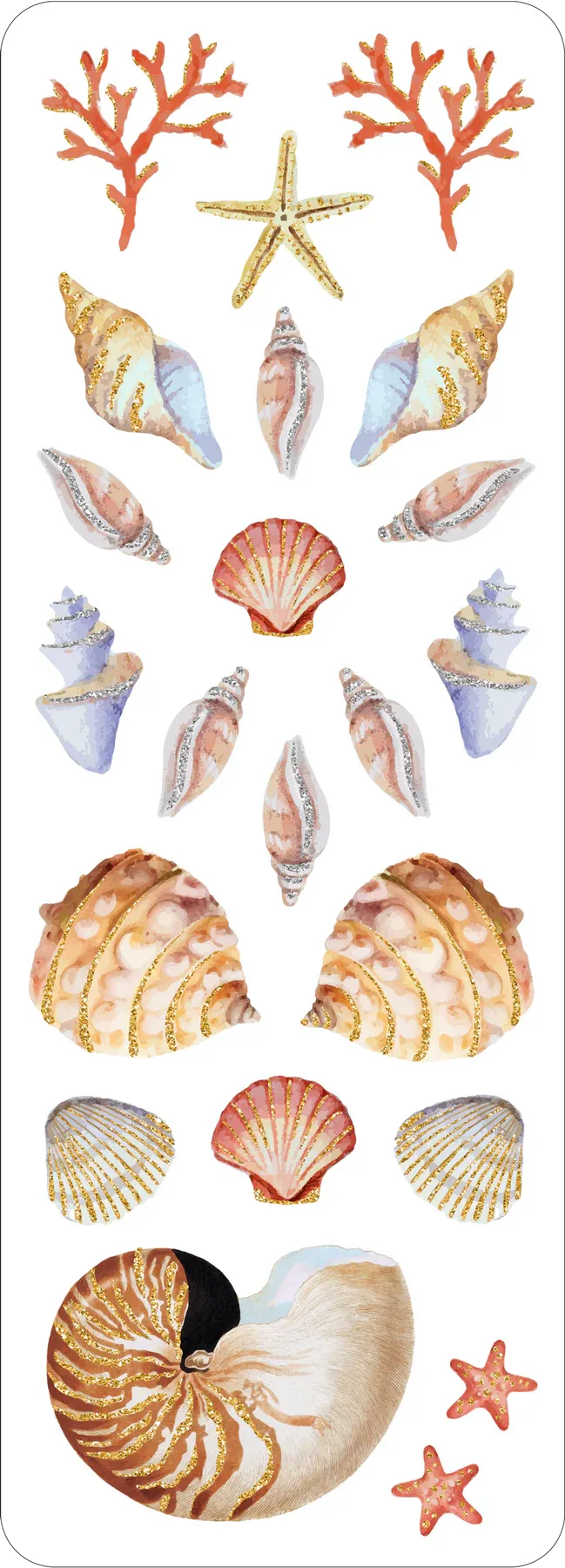 Seashells Sticker Set