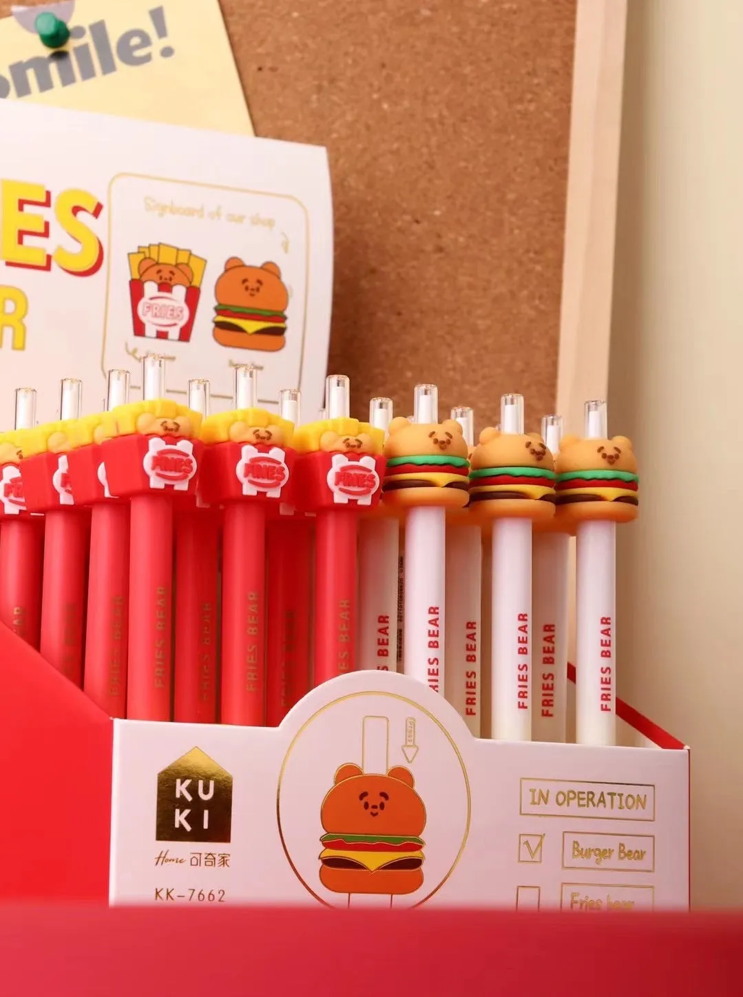 X 22440 FAST FOOD RETRACTABLE GEL PEN-DISCONTINUED
