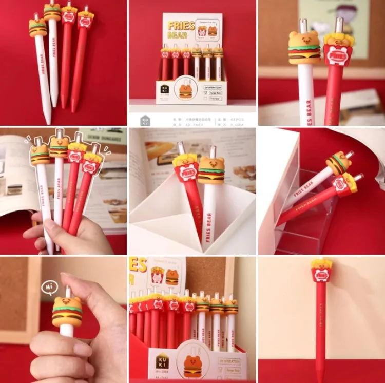 X 22440 FAST FOOD RETRACTABLE GEL PEN-DISCONTINUED