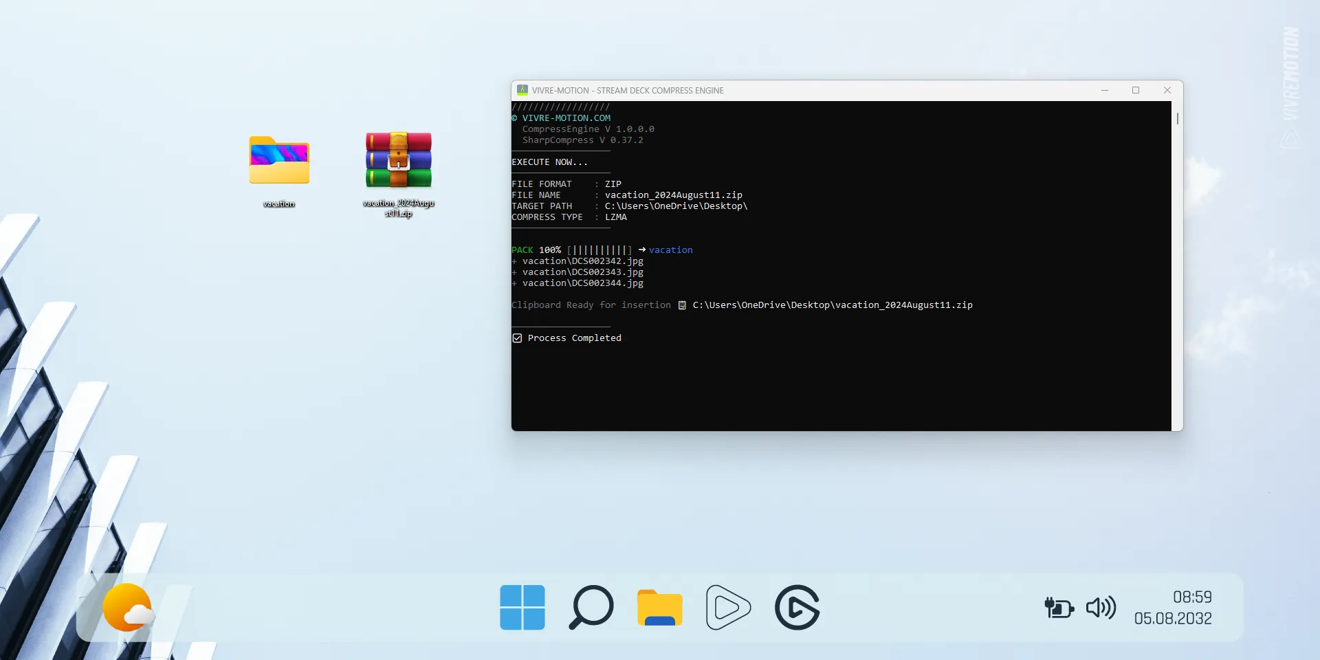 ZIP MANAGER for Windows | Stream Deck Plugin